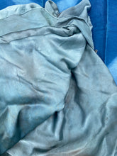 Load image into Gallery viewer, Fresh Leaf Indigo Dyed Silk Satin Cloth